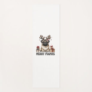 Merry Pugmas Merry Christmas Funny Pug Dog  Yoga Mat