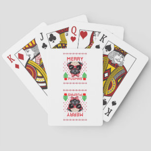 Merry Pugmas! Playing Cards