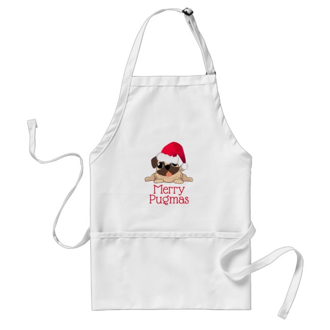 Merry Pugmas Standard Apron (Front)