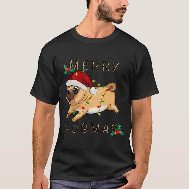 merry pugmas T-Shirt (Front)