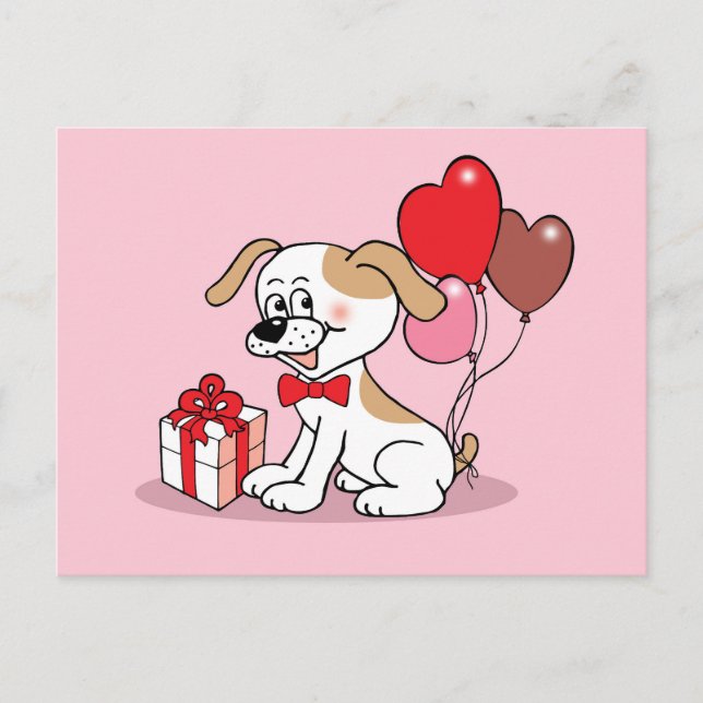 merry puppy postcard (Front)