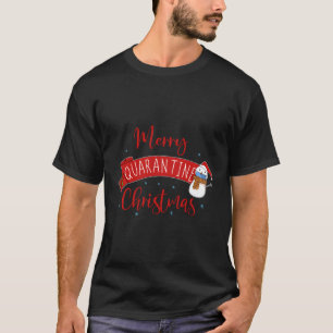 Merry Quarantine Christmas 2020 Cute Snowman Face  T-Shirt