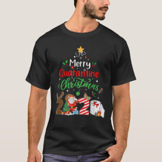 Merry Quarantine Christmas 2020 Xmas Pajamas Holid T-Shirt