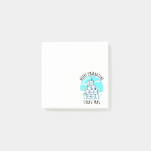 Merry Quarantine Christmas Tree Toilet Paper Post-it Notes