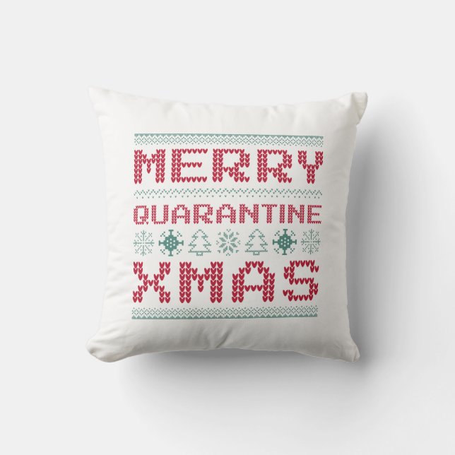 Merry Quarantine Xmas Cushion (Front)
