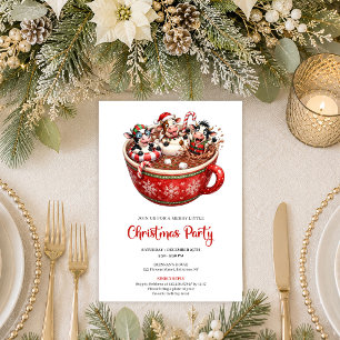 Merry Quirky Cows Holiday Christmas Party Invite