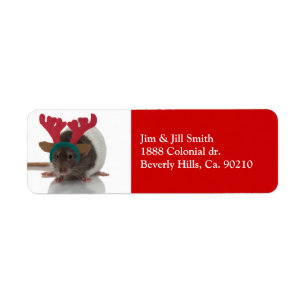 Merry Ratmas Return Address Label