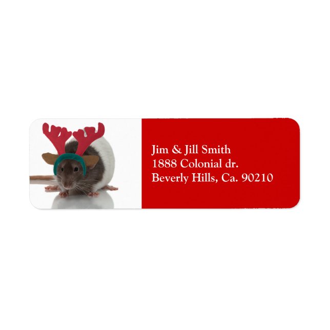 Merry Ratmas Return Address Label (Front)