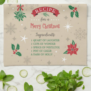 Merry Recipe Kitchen Towel