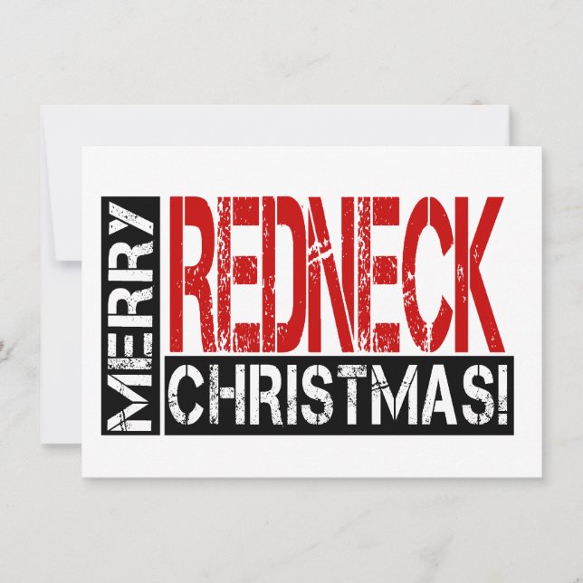 Merry Redneck Christmas! Funny Party Invitation (Front)