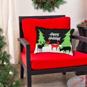 Merry Reindeer Accent Pillow