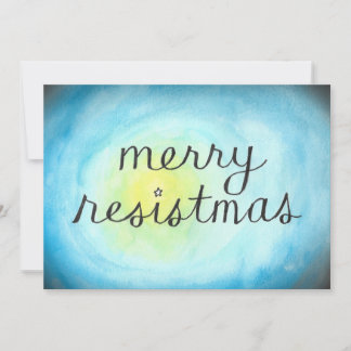 Merry Resistmas flat card