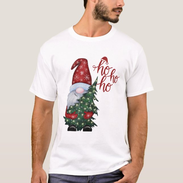 Merry Rexmas Cute Funny Christmas T-Shirt (Front)
