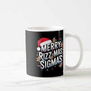 Merry Rizz Mas Sigmas Funny Alpha Christmas Santa  Coffee Mug