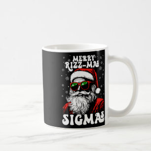 Merry Rizz Mas Sigmas Funny Gen Alpha X-mas Santa Coffee Mug