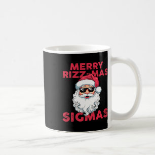 Merry Rizz Mas Sigmas Funny Santa Claus Christmas  Coffee Mug