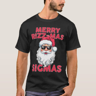 Merry Rizz Mas Sigmas Funny Santa Claus Christmas  T-Shirt