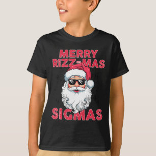 Merry Rizz Mas Sigmas Funny Santa Claus Christmas  T-Shirt
