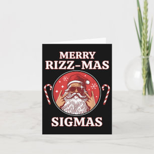 Merry Rizz Mas Sigmas- Gen Alpha Middle School Chr Card