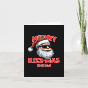 Merry Rizz Mas Sigmas- Gen Alpha Middle School Chr Card