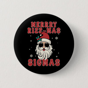Merry Rizz Mas Sigmas Gen Alpha Middle School Chri 6 Cm Round Badge