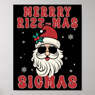 Merry Rizz Mas Sigmas Gen Alpha Middle School Chri Poster