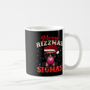 Merry Rizz Mas Sigmas Gen Alpha Trump Santa Christ Coffee Mug