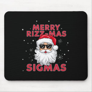 Merry Rizz Mas Sigmas Santa Christmas Mouse Pad