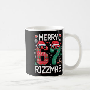 Merry Rizzmas 67 Knitted Sweater Sungles Funny  Coffee Mug
