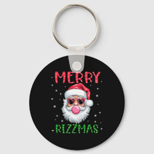 Merry Rizzmas Charisma Christmas Rizz Santa Claus Key Ring