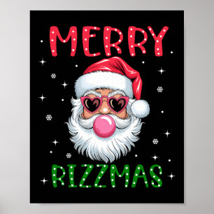 Merry Rizzmas Charisma Christmas Rizz Santa Claus  Poster