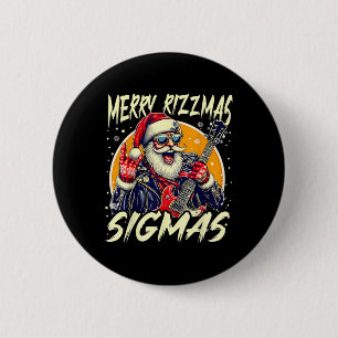 Merry Rizzmas Christmas Rizz Cool Santa Sungles Xm 6 Cm Round Badge