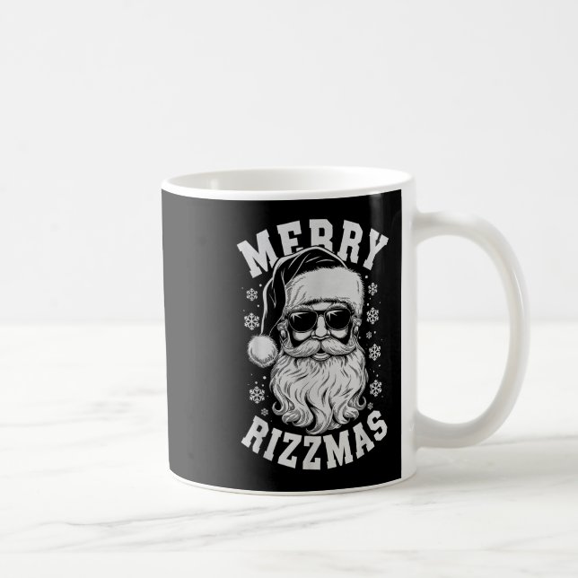 Merry Rizzmas Funny Christmas Santa Claus Happy Ch Coffee Mug (Right)
