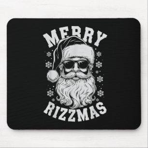Merry Rizzmas Funny Christmas Santa Claus Happy Ch Mouse Pad