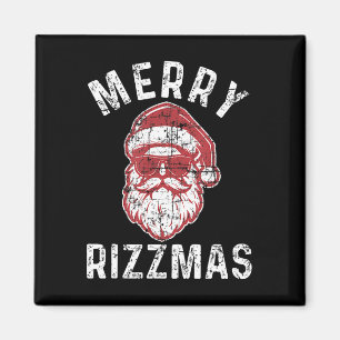Merry Rizzmas Funny Santa Rizz The Season Rizzler Magnet