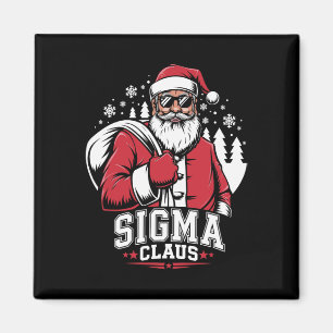 Merry Rizzmas Sigma Claus Funny Santa Claus 1  Magnet