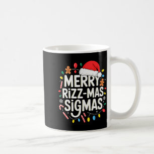 Merry Rizzmas Sigmas Funny Christmas Pajamas Rizzl Coffee Mug