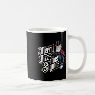 Merry Rizzmas Sigmas Funny Santa Claus Alpha Gen Coffee Mug