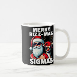 Merry Rizzmas Sigmas Gen Alpha Funny Christmas San Coffee Mug