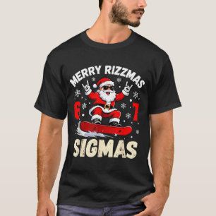 Merry Rizzmas Sigmas Santa 67 Six Seven T-Shirt