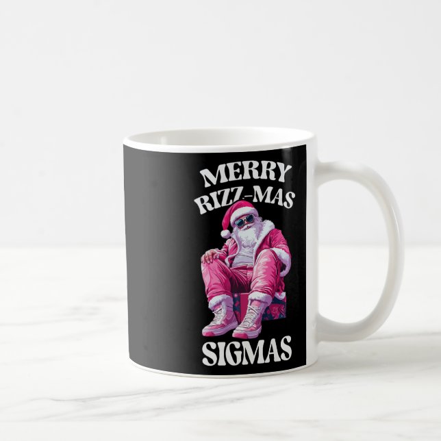Merry Rizzmas Sigmas Santa Rizzler Youth Kids Teen Coffee Mug (Right)