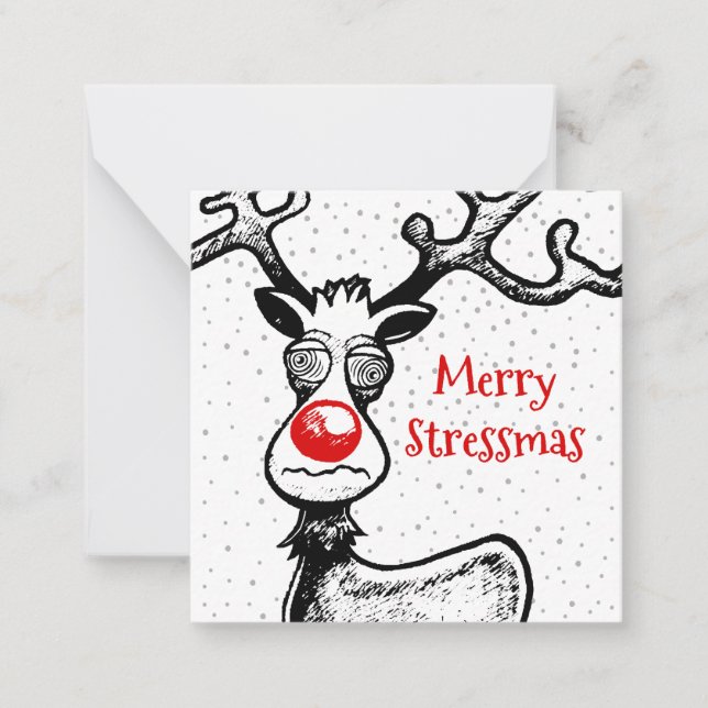Merry Rudolph Christmas Card (Front)