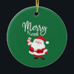 Merry Rx-mas Ceramic Ornament<br><div class="desc">This is a perfect ornament for any pharmcy related family member or friend! Pharmacists,  Pharmacy Students,  Pharmacy Technicians and anyone who can appreciate a good pharmacy-related pun is SURE to love this as a gift!</div>