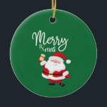Merry Rx-mas Ceramic Ornament<br><div class="desc">This is a perfect ornament for any pharmcy related family member or friend! Pharmacists,  Pharmacy Students,  Pharmacy Technicians and anyone who can appreciate a good pharmacy-related pun is SURE to love this as a gift!</div>