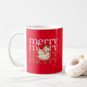 Merry santa christmas coffee mug