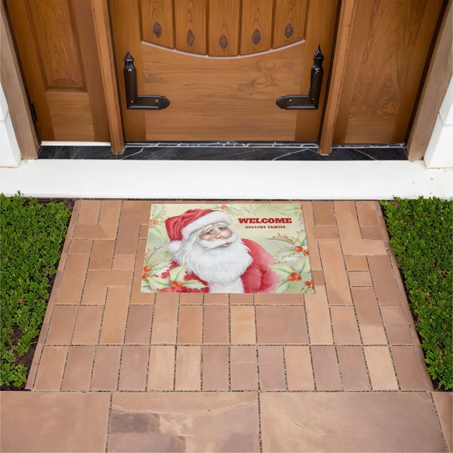 Merry Santa Clause | Welcome Custom Doormat (Outdoor)