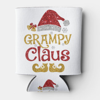 Merry santa grampy claus christmas family s can cooler