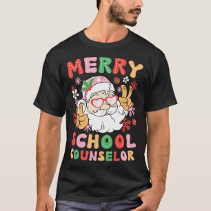 Merry School Counsellor Christmas School Counselin T-Shirt