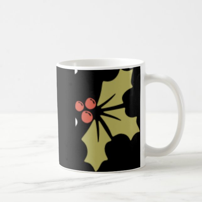 Merry Script Tygraphy Minimalist Christmas Toddler Coffee Mug (Right)
