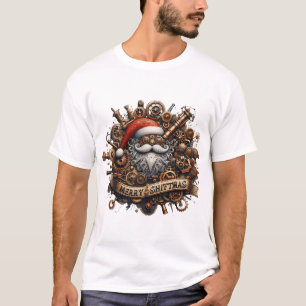 Merry Shiftmas: Gears, Steam, and Victorian Cheer! T-Shirt